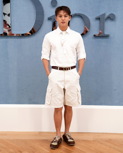 MIngyu in Paris for the Dior Summer 26 Show