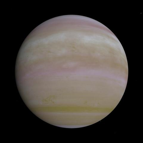 A computer-generated representation of the Kepler-610 c exoplanet.