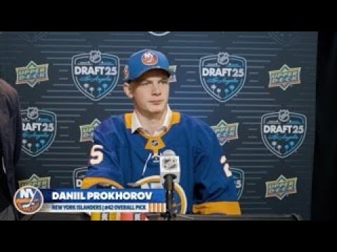 Daniil Prokhorov Address Media After Being The 42nd Pick In The 2025 NHL Draft