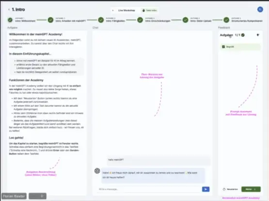 meinGPT Academy GUI