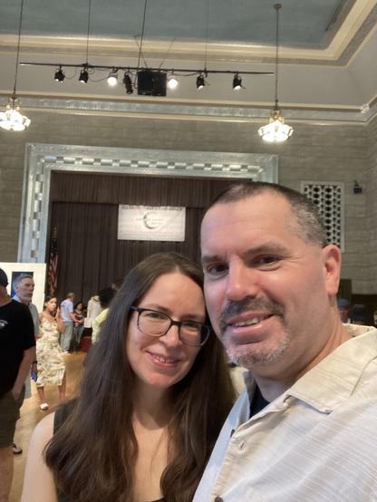 My wife, Alison, and I at Art All Night Trenton.