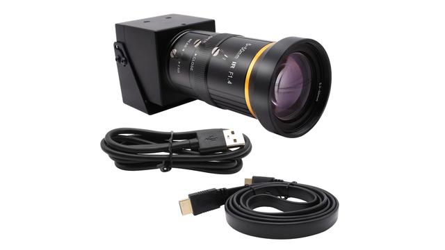 IFWATER dual HDMI and USB video camera on a white background.