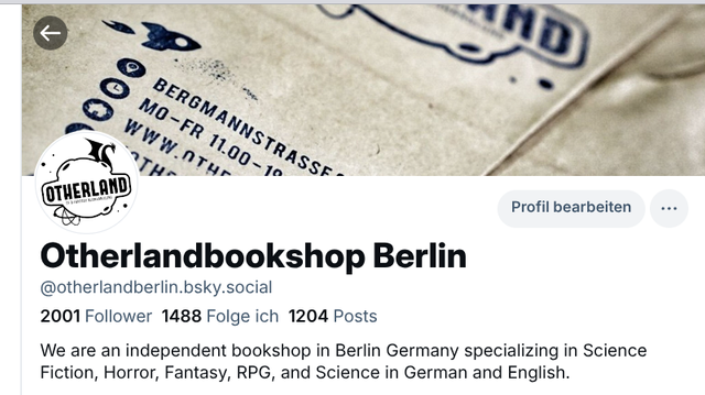 Passend zu einem Phantastiladen haben wir heute unseren 2001ten Follower auf Bluesky. Dann kann die Space odyssey ja los gehen...

Otherland -- alles ist Science Fiction