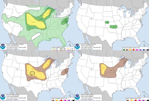 Isolated to scattered strong to severe thunderstorms are possible
   from the upper Great Lakes into the central High Plains. Wind is the
   primary risk, though hail is expected across portions of the High
   Plains.