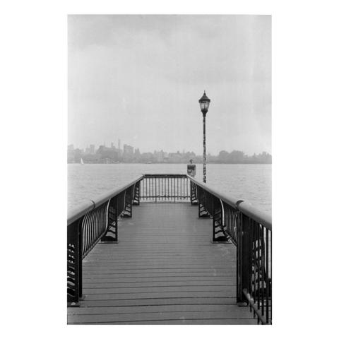 Hoboken pier over looking the Hudson River and NYC Meat Packing District.