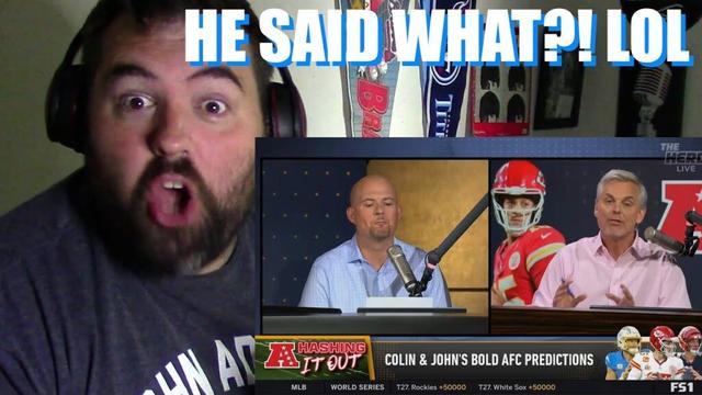 Tennessee Titans fan is stunned at Colin Cowherd's bold predictions for the AFC