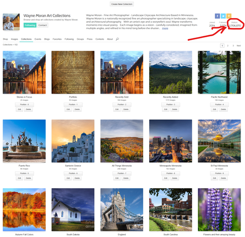 🎉 Wow… I’m completely blown away! 🎉

My online gallery has officially surpassed 3.7 million visits! 🤯 That is just crazy — in the best way possible. I’m so excited, so honored, and incredibly grateful.

You all are amazing. Your support, encouragement, and love for art continue to inspire me every single day.

👉 Check out the gallery here: https://wayne-moran.pixels.com/

From the bottom of my heart, thank you. ❤️

#Grateful #ThankYou #FineArtPhotography #Milestone #WayneMoranPhotography #PhotographyCommunity