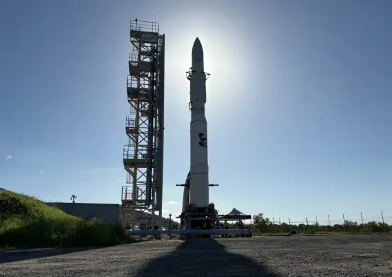 Image of Eris-1 launch vehicle at Eris Pad launch site, scheduled for 2025-07-02 21:30