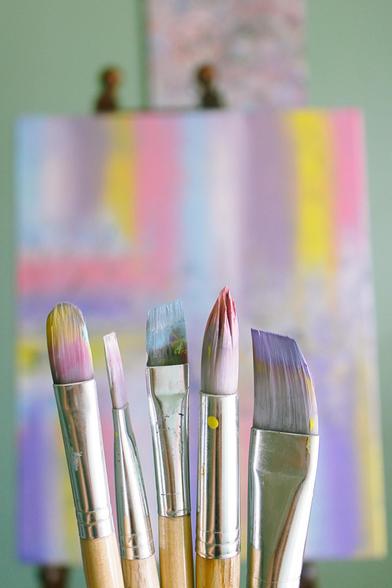 paint art, brushes painting