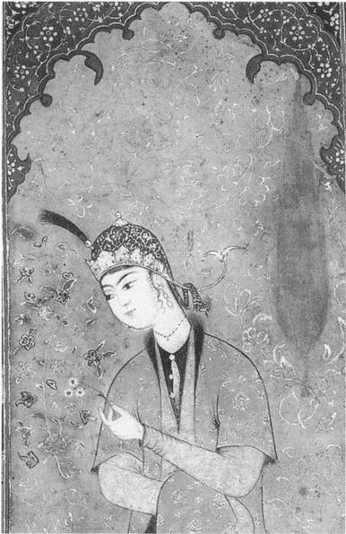 Painting of a princess, most likely Pari Khan Khanum