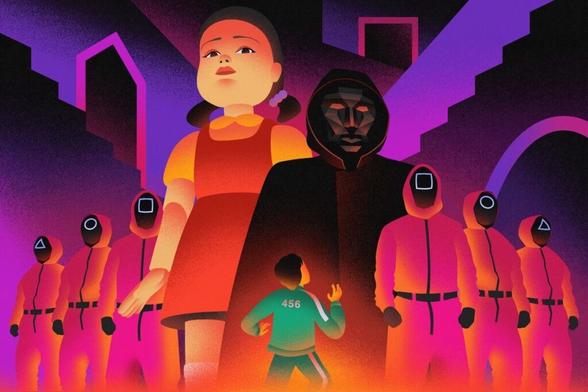 「イカゲーム３」に視聴者評価振るわず、韓国関連銘柄が軒並み急落 - Bloomberg