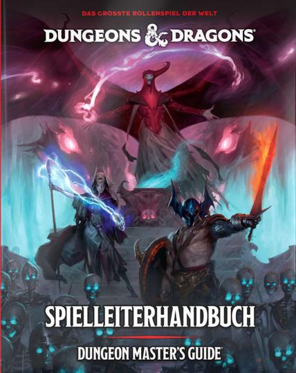 Der Titel zeigt eine geflügelte Gestalt in roten Roben, die ein Horn hat und über einem Altar schwebt. Auf den Stufen zum Altar kommen dem Betrachtenden zwei weitere Gestalten entgegen: eine weibliche, die von Blitzen umgeben ist und einen Stab trägt und eine männliche, die einen geflügelten Helm und ein Flammenschwert trägt. Darunter viele mumienartige Gestalten mit blau leuchtenden Augen