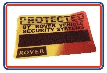 #RoverMiniCooper Security Etching Label Sticker BAC10201 - https://www.miniphernalia.co.uk/home/895-rover-security-etching-label-sticker-bac10201.html #MiniMonday