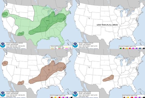 Heat and Fire Weather Concerns in the West; Excessive Rainfall Possible in the South-Central U.S.
Heat will build over the Intermountain West and the Southwest the next couple of days. Lightning from dry thunderstorms can create new fire starts and combined with gusty winds may cause a fire to rapidly grow in Oregon and northern California. Flash flooding will be possible in Arizona and west Texas today, as well as parts of the southern and central Plains due to slow moving thunderstorms.