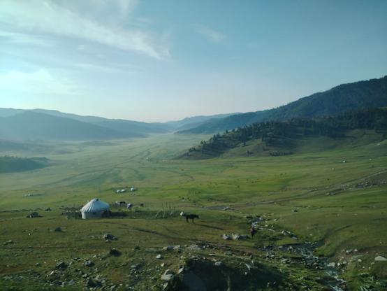 Kazakh yurt in North of Xinjiang