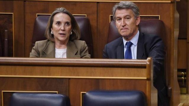 Gamarra i Feijóo, al Congrés dels Diputats (Europa Press/Fernando Sánchez)