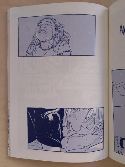 Seite aus dem Comic. Die Mädchen weinen, jedes für sich.