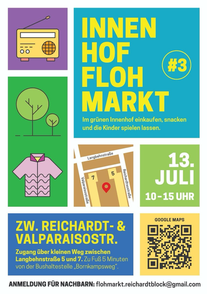 Flohmarkt Hamburg-Bahrenfeld am 13.7.25