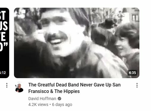 You tube video title misspells Grateful Dead and San Francisco