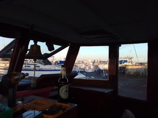 View to southeast from the wheelhouse.