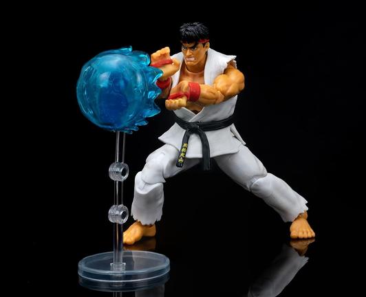 Known for his highly skilled martial arts training and strength, this 6” Ryu figure comes equipped with alternate hands, head, and Ryu’s signature attack: Hadoken for the ultimate punch. Let the battle begin!