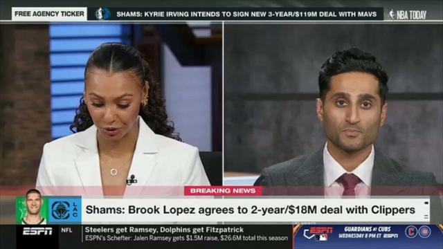 Shams BREAKING: Los Angeles Clippers have signed Brook Lopez to a 2-year, $18M deal | NBA Today