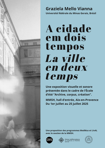 Affiche expo la ville en deux temps