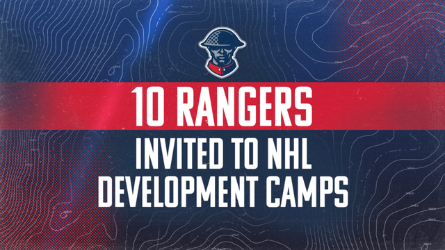 Rangers Send 10 Players to NHL Development Camps