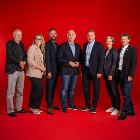 Das neuformierte Präsidium des 1. FC Union Berlin.