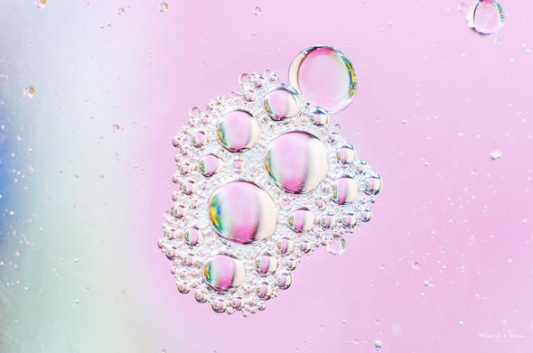 oil, water, soap, macro, bubbles