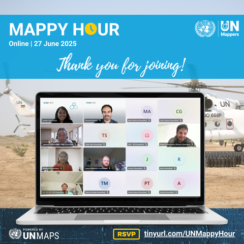 UN Mappers group photo for June Mappy Hour