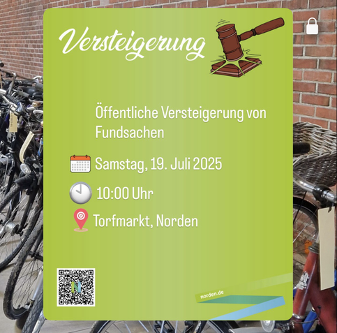 Viele gefundene Fahrräder warten auf die Versteigerung