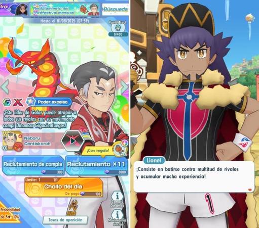 Naboru y Centiskorch. Lionel