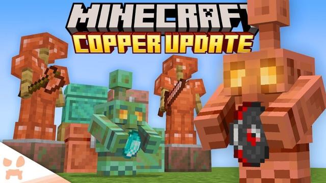 MINECRAFT JUST ADDED THE COPPER GOLEM, COPPER CHESTS, + COPPER GEAR