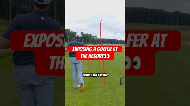 We called out a golfer at a GOLF RESORT!? #golf #golfswing #divotdudes