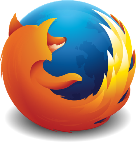 logotipo del navegador Firefox. Un panda rojo sobre una bola del mundo en azul