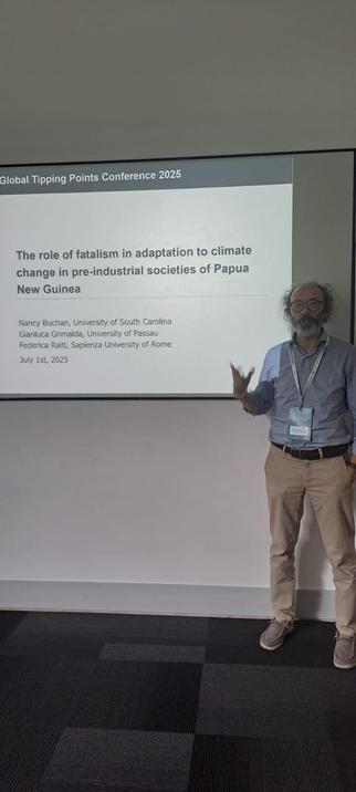 Me presenting at the Global Tipping Points conference