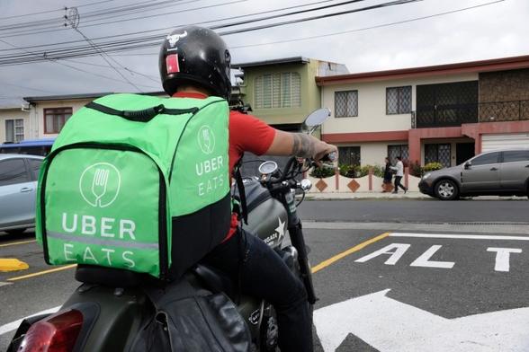 Repartidor de comida en Uber