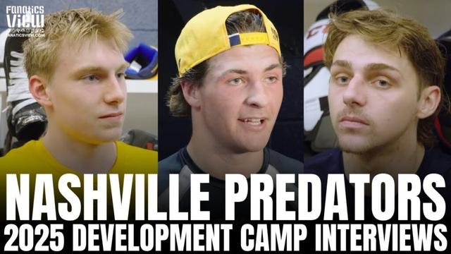 Nashville Predators 2025 Development Camp Interviews With Brady Martin, Matthew Wood & Molendyk