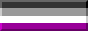 asexual pride flag (4 horizontal stripes: black, grey, white, purple)