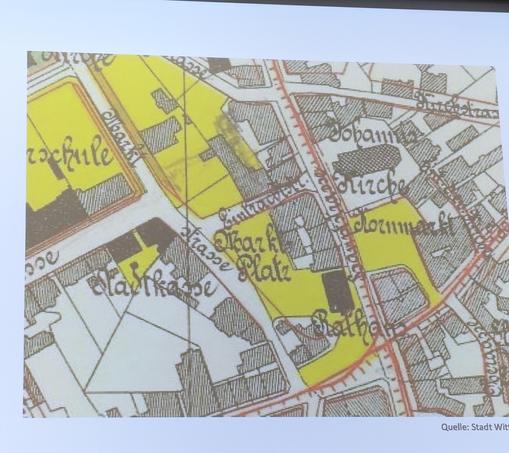 Historischer Stadtplan der Wittener Innenstadt