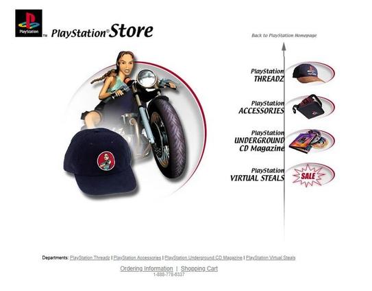 PlayStation Store Official Website (2000)