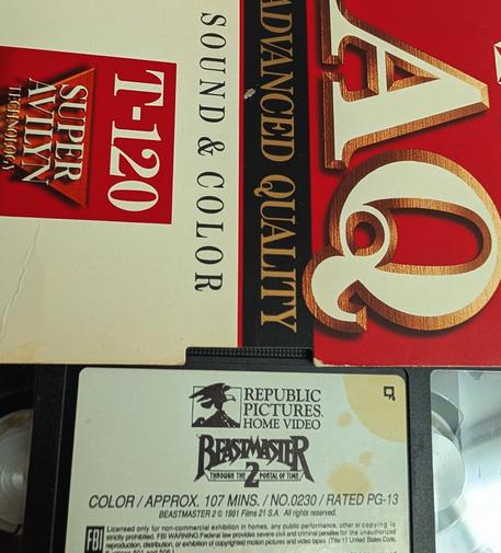 VHS tape of BeastMaster2