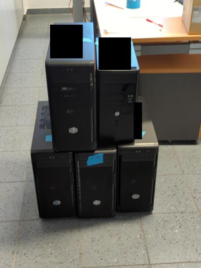 6 of the 7 computers I wanted to keep