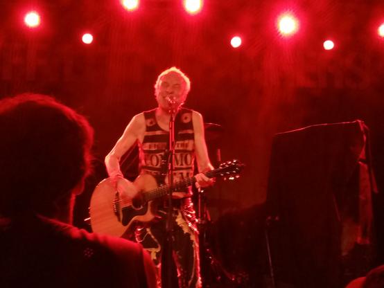 TV Smith playing electro-acoustic at the Tramsheds