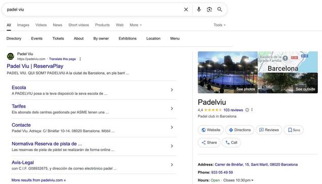 Google tests local panel sub-menu directly below the main search bar / box options, then when selected it takes over the search results section on the left