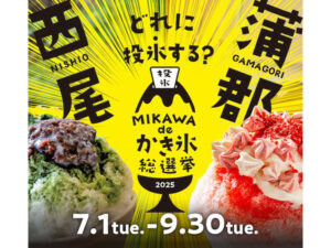 【愛知県】西尾＆蒲郡のかき氷が集結！隣り合う2市のNo.1を決定する「MIKAWA de かき氷総選挙」 - STRAIGHT PRESS[ストレートプレス]