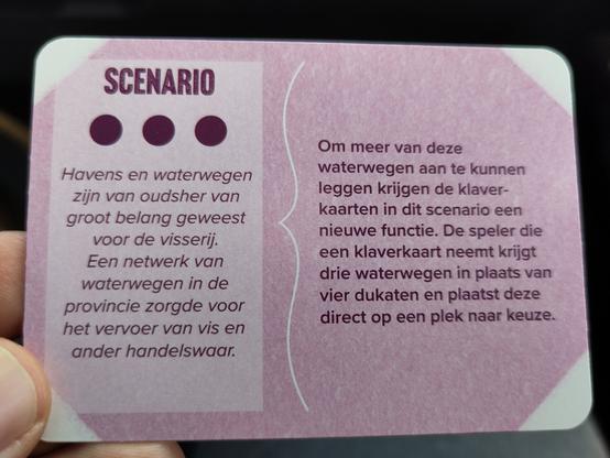 Beschrijving van het scenario, waaronder hoe belangrijk havens en waterwegen waren voor de visserij.