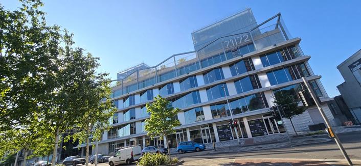 The outside of the newly opened 71/72 Kingsway office development in Swansea