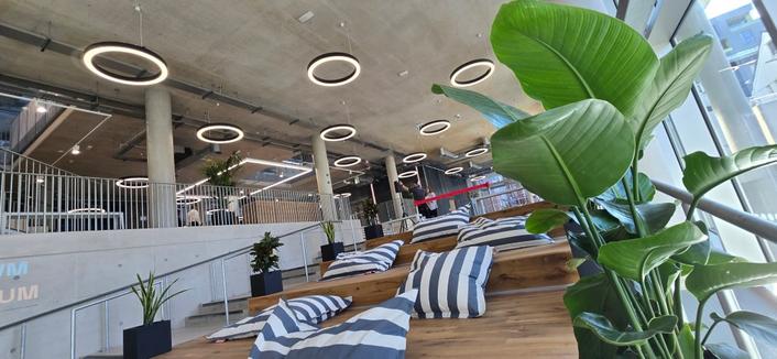 The stairwell inside 71/72 Kingsway